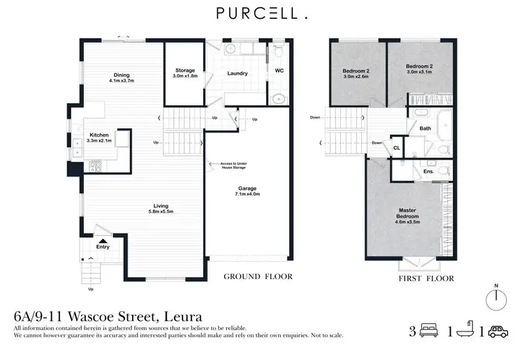Floorplan of Homely townhouse listing, 6A/9-11 Wascoe Street, Leura NSW 2780