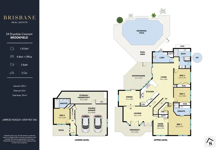 Floorplan of Homely house listing, 54 Drysdale Crescent, Brookfield QLD 4069