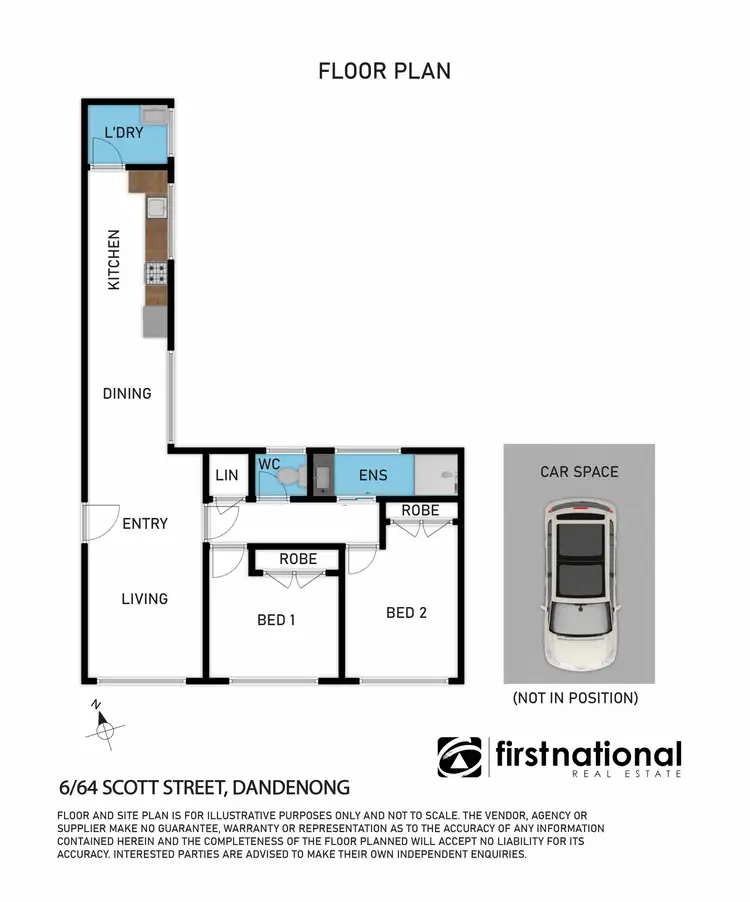 Floorplan of Homely unit listing, 6/64-66 Scott Street, Dandenong VIC 3175