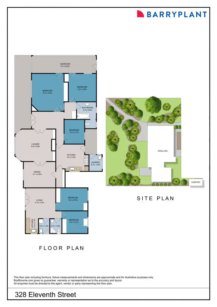 Floorplan of Homely house listing, 328-332 Eleventh Street, Mildura VIC 3500
