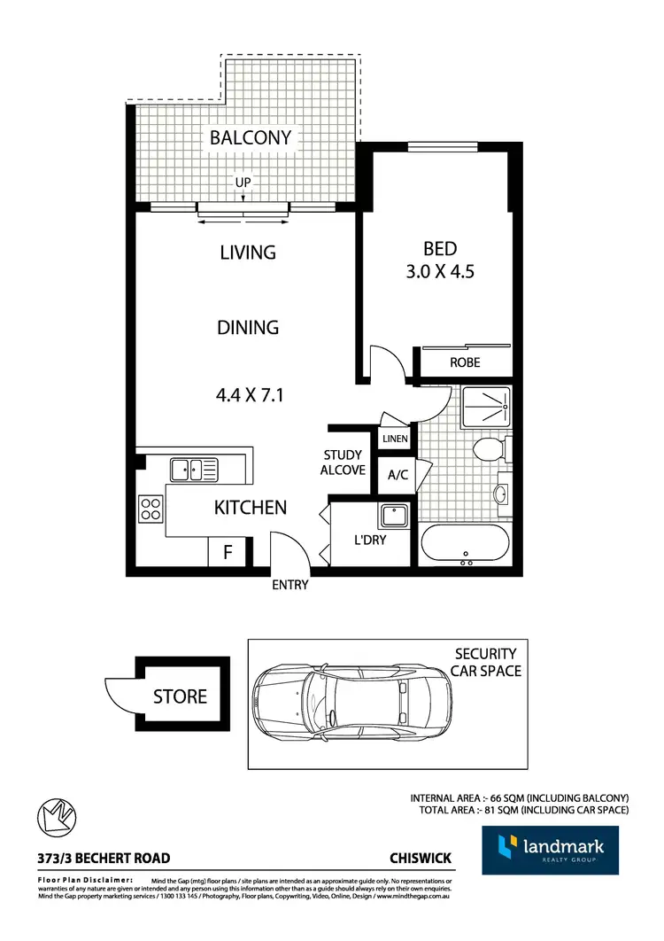 Floorplan of Homely apartment listing, 373/3 Bechert Road, Chiswick NSW 2046