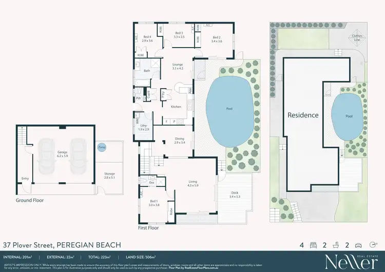 Floorplan of Homely house listing, 37 Plover Street, Peregian Beach QLD 4573