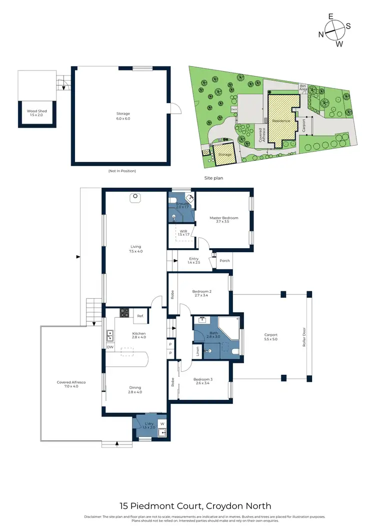 Floorplan of Homely house listing, 15 Piedmont Court, Croydon North VIC 3136