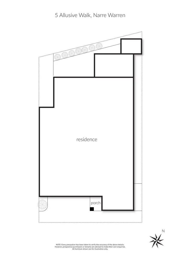 Floorplan of Homely house listing, 5 Allusive Walk, Narre Warren VIC 3805