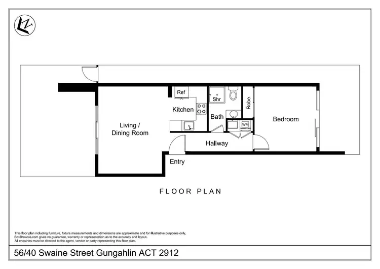Floorplan of Homely unit listing, 56/40 Swain Street, Gungahlin ACT 2912