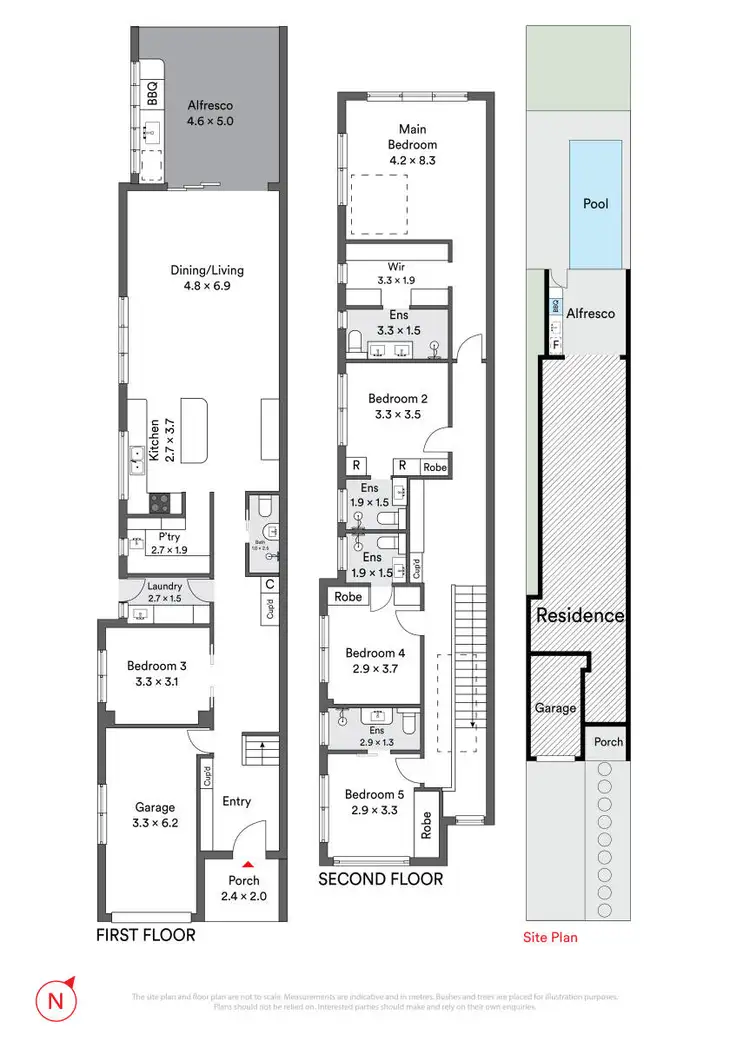 Floorplan of Homely semi-detached listing, 2A Meager Avenue, Padstow NSW 2211