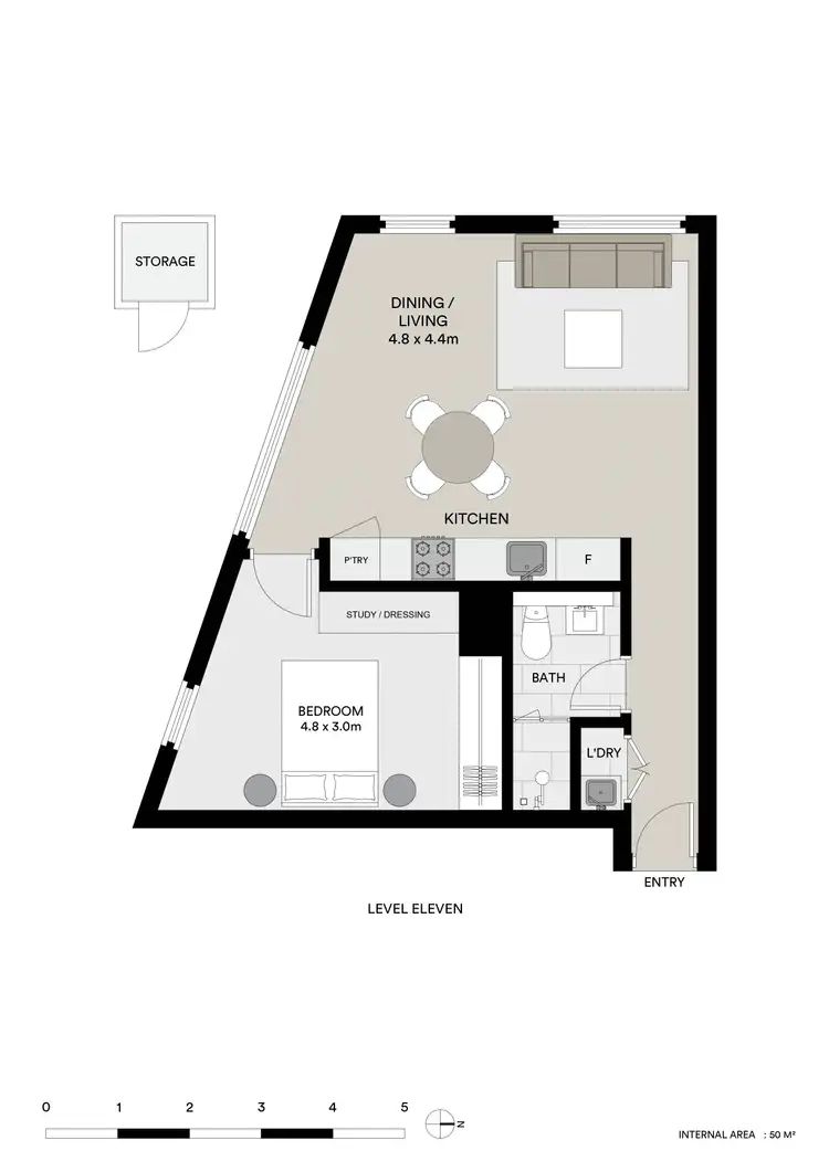 Floorplan of Homely apartment listing, 1105/89 Bay Street, Glebe NSW 2037