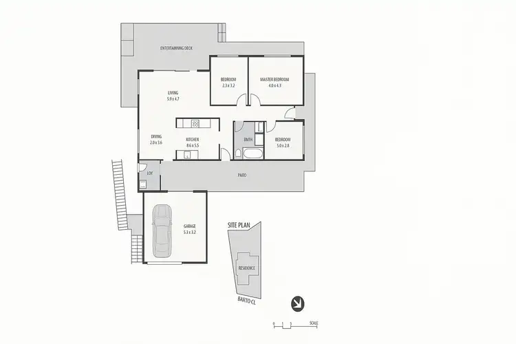Floorplan of Homely house listing, 10 Banyo Close, Horsfield Bay NSW 2256