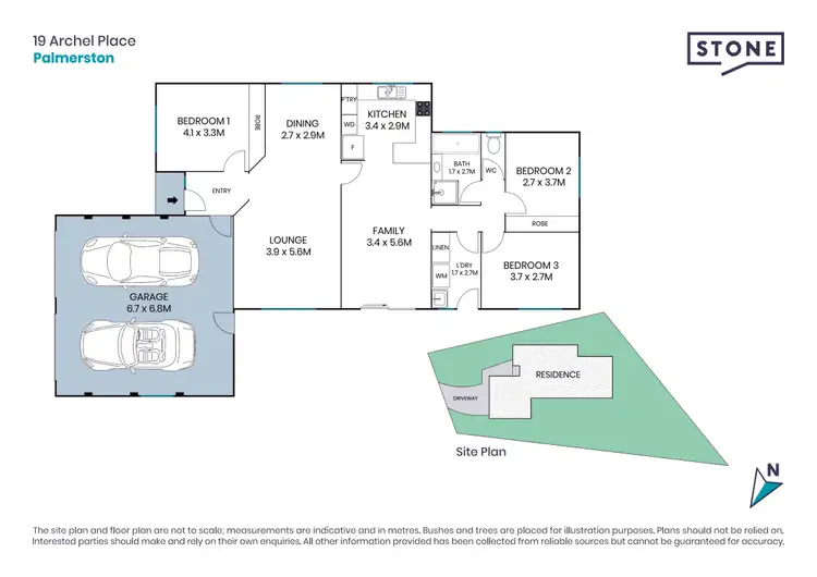Floorplan of Homely house listing, 19 Archel Place, Palmerston ACT 2913