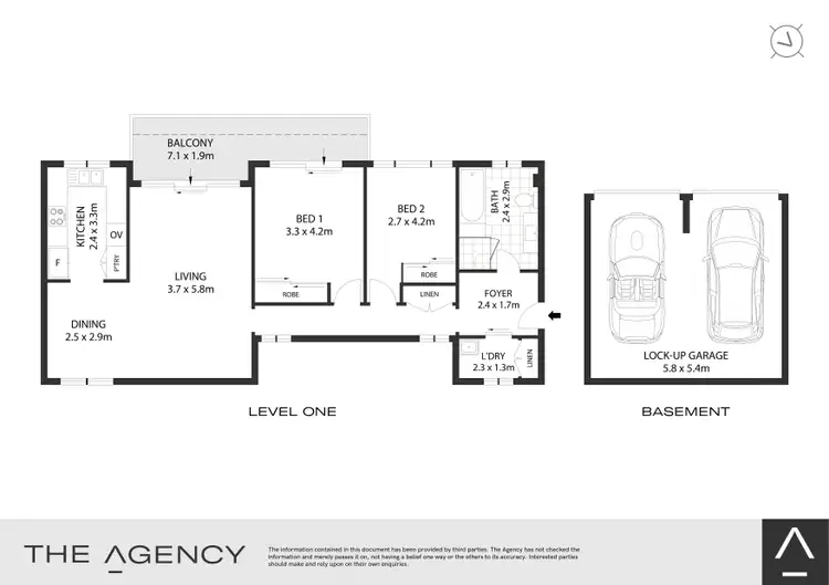 Floorplan of Homely apartment listing, 3/44 Westbourne Street, Drummoyne NSW 2047