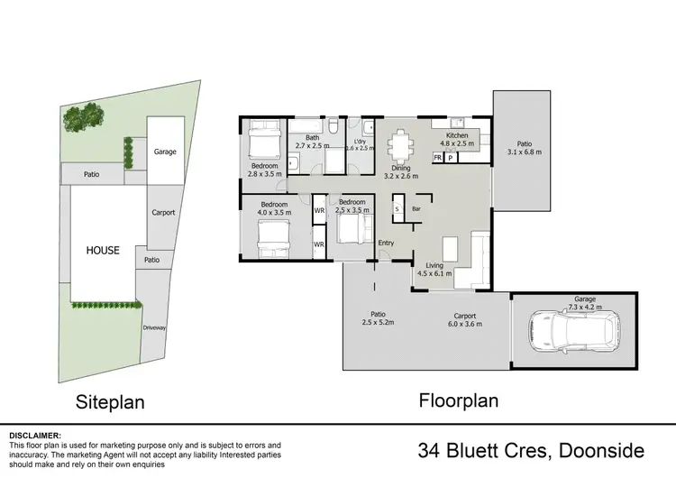 Floorplan of Homely house listing, 34 Bluett Crescent, Doonside NSW 2767