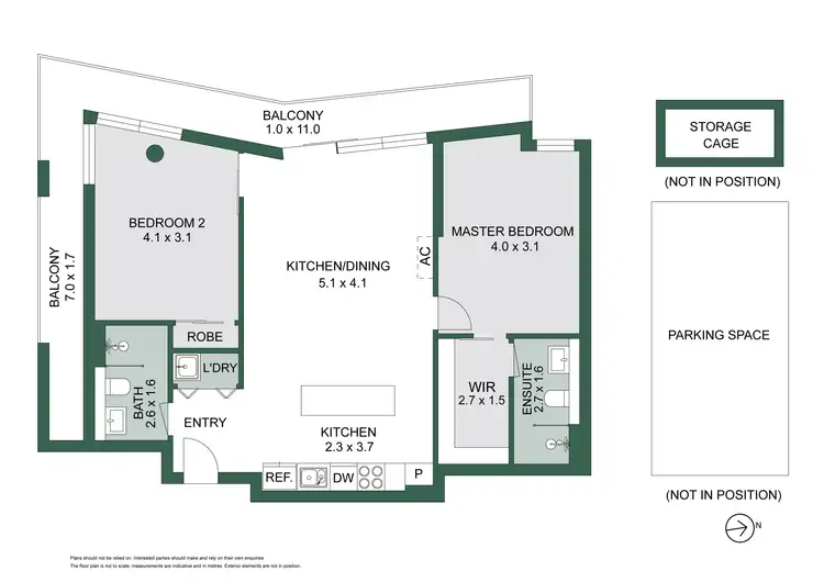 Floorplan of Homely apartment listing, 301/19-21 Judd Street, Richmond VIC 3121