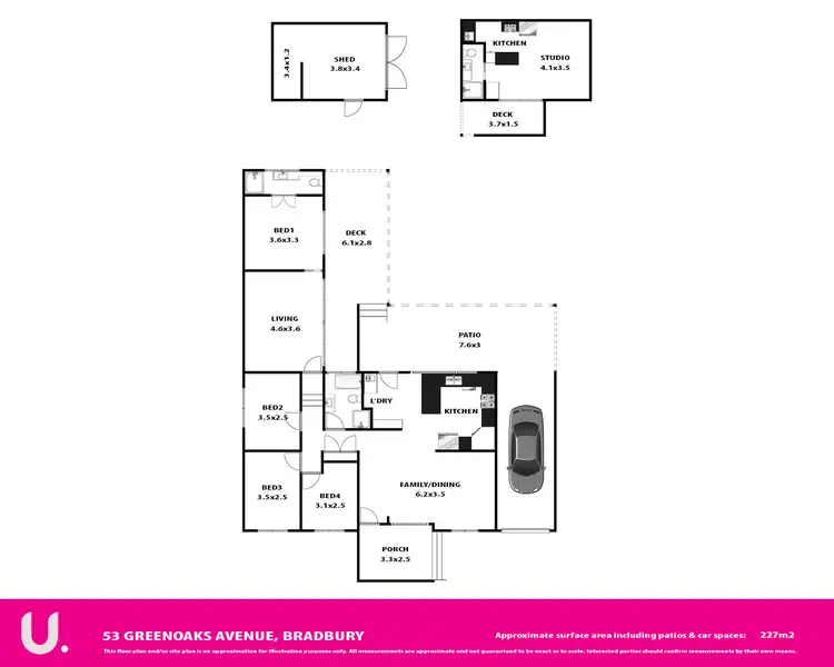 Floorplan of Homely house listing, 53 Greenoaks Avenue, Bradbury NSW 2560
