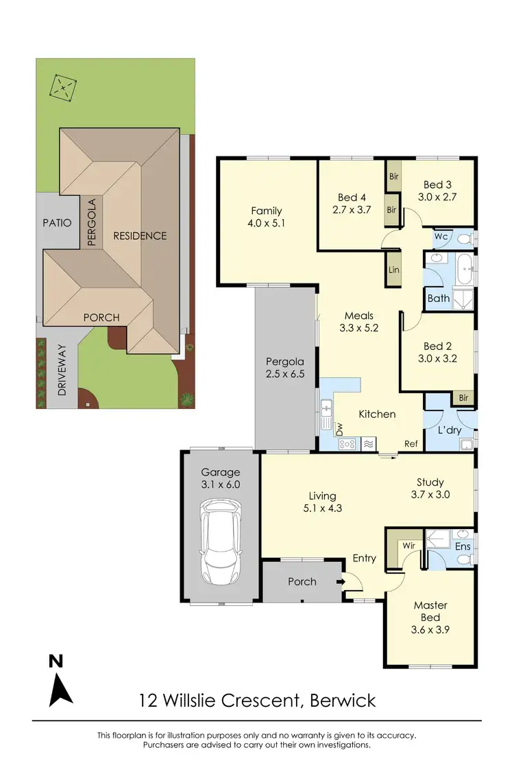 Floorplan of Homely house listing, 12 Willslie Crescent, Berwick VIC 3806