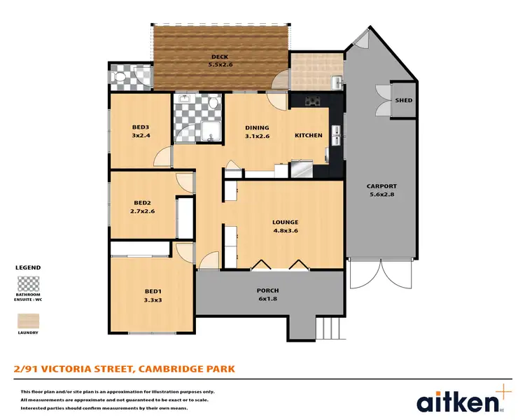 Floorplan of Homely house listing, 2/91 Victoria Street, Cambridge Park NSW 2747