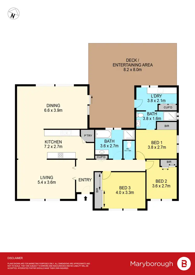 Floorplan of Homely house listing, 115 Brassey Street, Maryborough VIC 3465