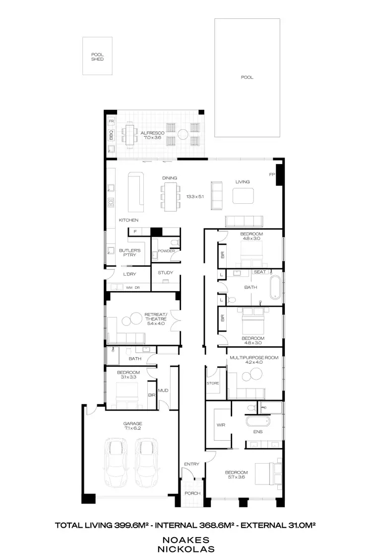 Floorplan of Homely house listing, 15 Lavinia Street, Hove SA 5048