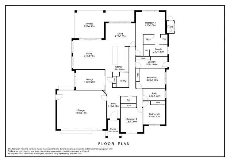 Floorplan of Homely house listing, 3 Fyfe Court, West Wodonga VIC 3690