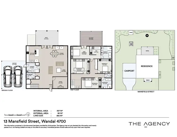Floorplan of Homely house listing, 13 Mansfield Street, Wandal QLD 4700
