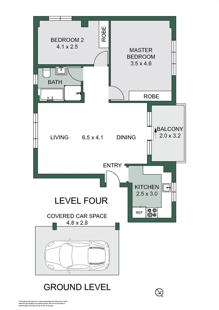 Floorplan of Homely apartment listing, 10/26-32 Gerard Street, Cremorne NSW 2090
