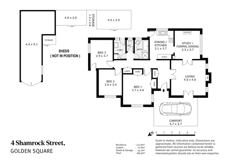Floorplan of Homely house listing, 4 Shamrock Street, Golden Square VIC 3555