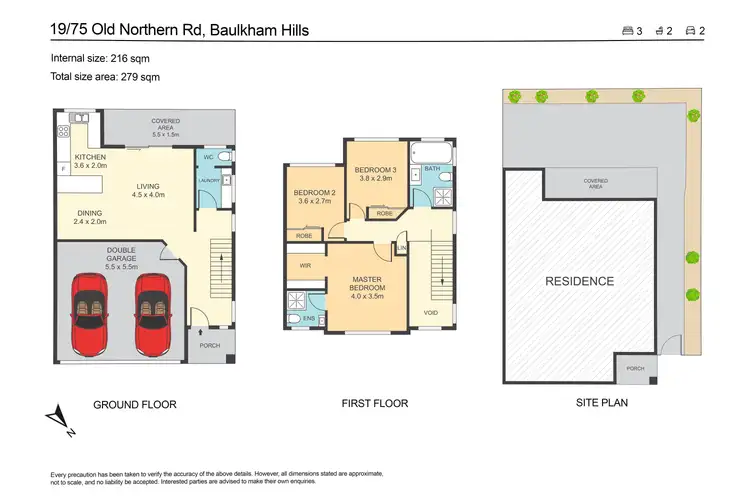 Floorplan of Homely townhouse listing, 19/75 Old Northern Road, Baulkham Hills NSW 2153