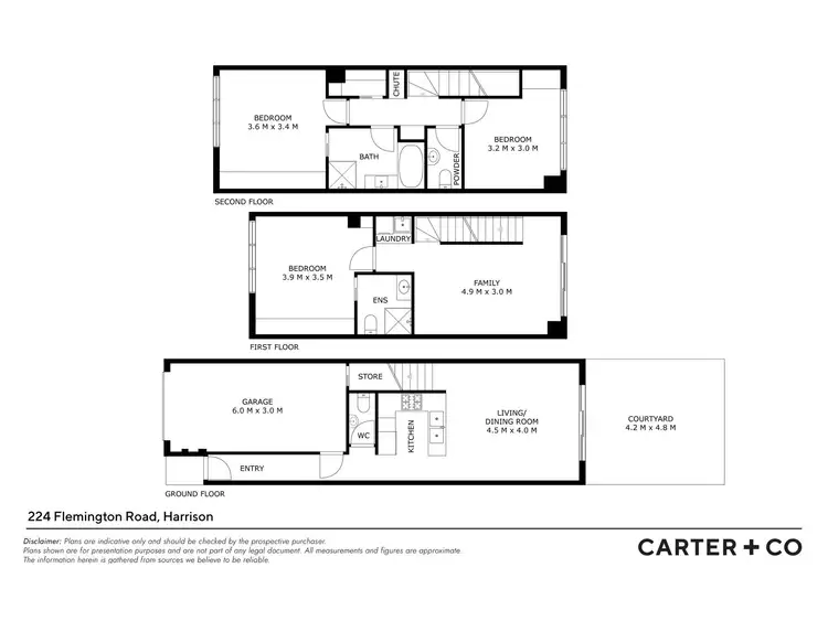 Floorplan of Homely townhouse listing, 6/224 Flemington Road, Harrison ACT 2914