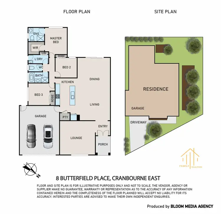 Floorplan of Homely house listing, 8 Butterfield Place, Cranbourne East VIC 3977