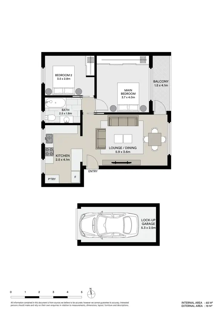 Floorplan of Homely apartment listing, 12/176-178 Russell Avenue, Dolls Point NSW 2219