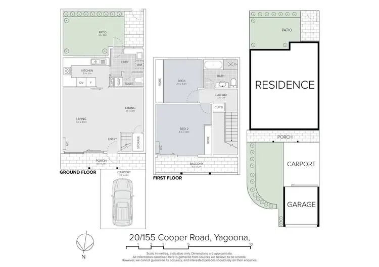 Floorplan of Homely townhouse listing, 20/155 Cooper Road, Yagoona NSW 2199