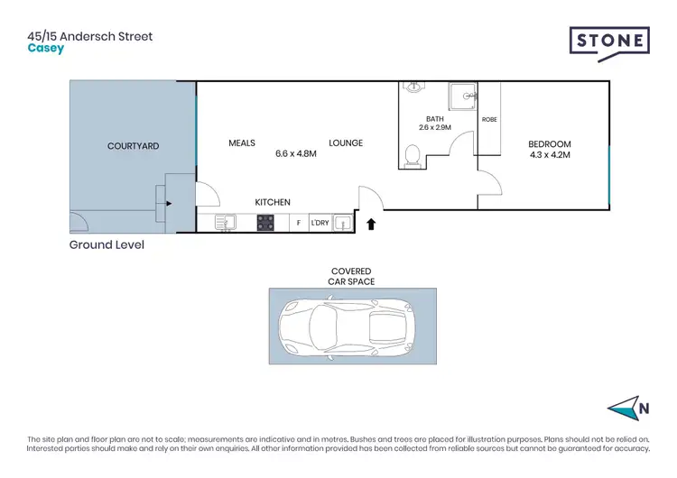 Floorplan of Homely townhouse listing, 45/15 Andersch Street, Casey ACT 2913