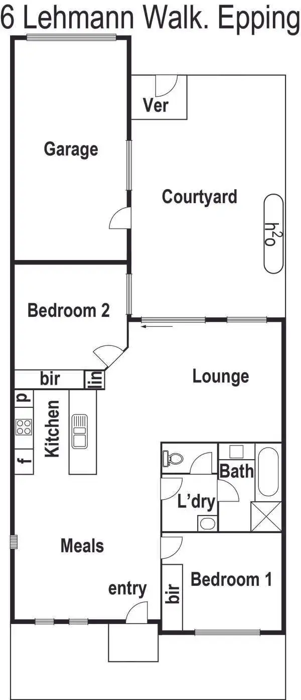 Floorplan of Homely unit listing, 6 Lehmann Walk, Epping VIC 3076