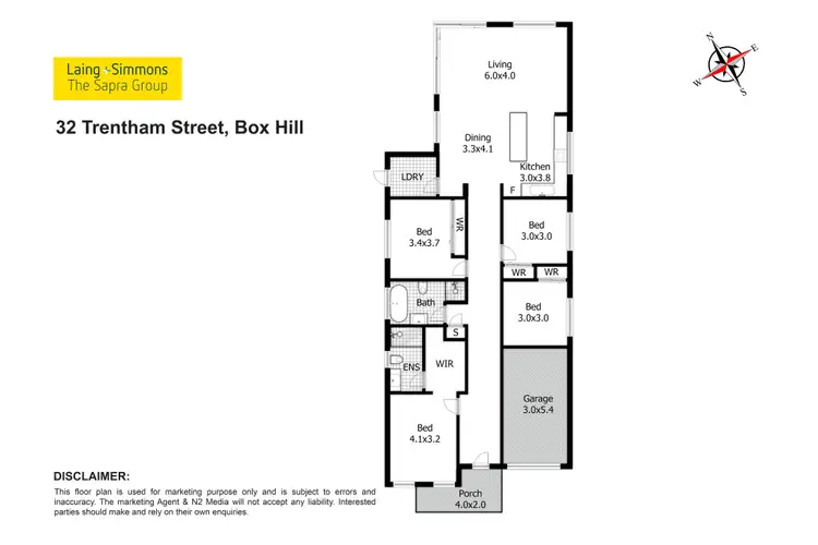 Floorplan of Homely house listing, 32 Trentham Street, Box Hill NSW 2765
