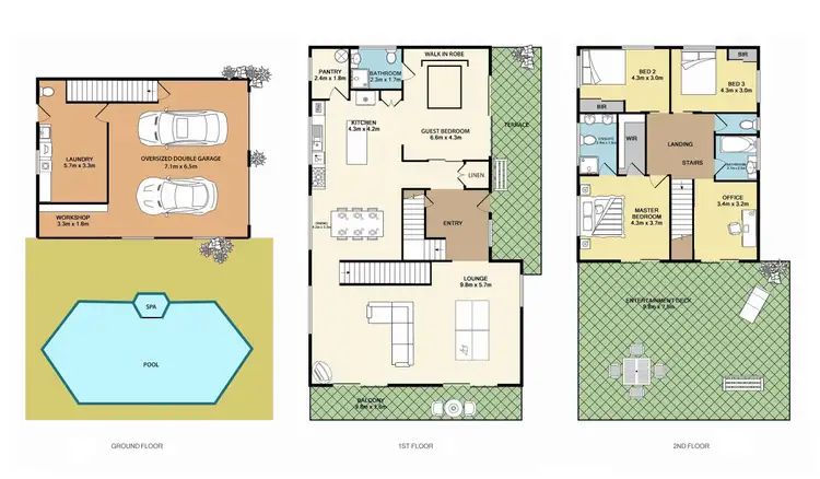 Floorplan of Homely house listing, 31 Ponticello Street, Whitfield QLD 4870