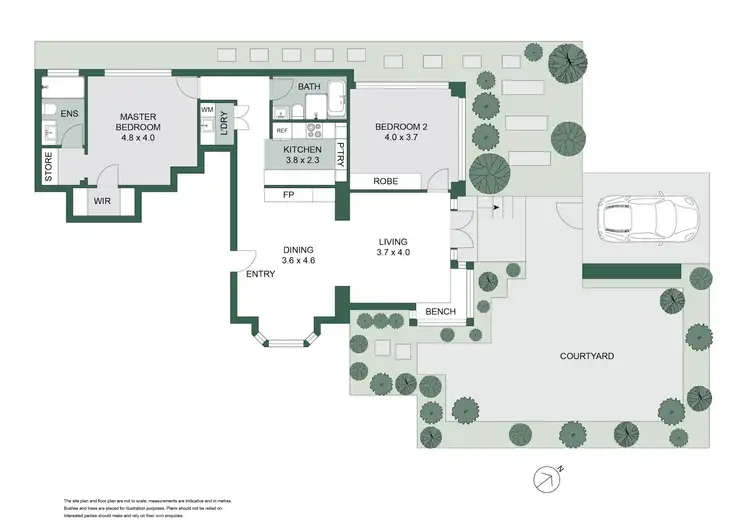 Floorplan of Homely apartment listing, 2/12 Cremorne Road, Cremorne Point NSW 2090
