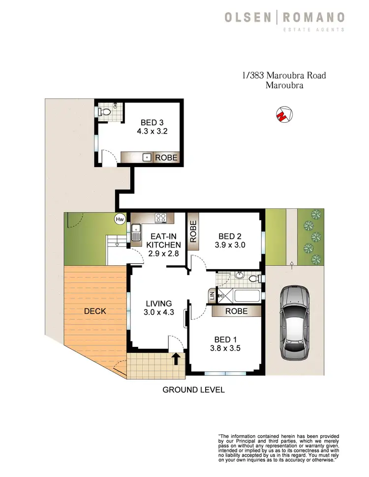 Floorplan of Homely apartment listing, 1/383 Maroubra Road, Maroubra NSW 2035