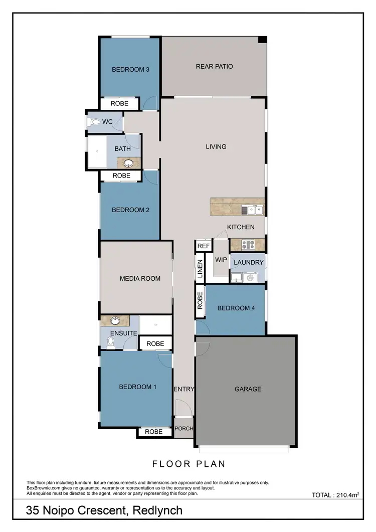 Floorplan of Homely house listing, 35 Noipo Crescent, Redlynch QLD 4870