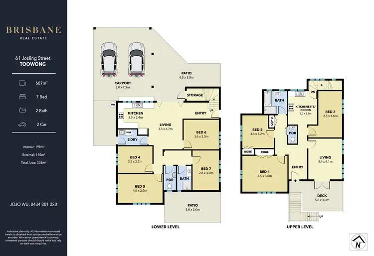 Floorplan of Homely house listing, 61 Josling Street, Toowong QLD 4066