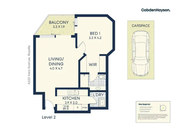 Floorplan of Homely apartment listing, A203/6 Yara Avenue, Rozelle NSW 2039