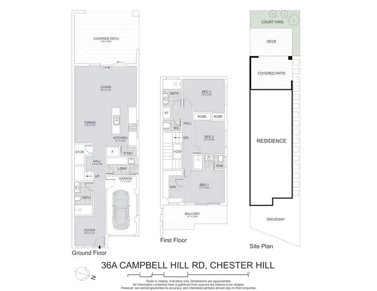 Floorplan of Homely semi-detached listing, 36A Campbell Hill Road, Chester Hill NSW 2162