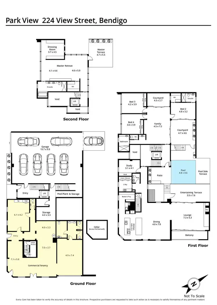 Floorplan of Homely house listing, 224 View Street, Bendigo VIC 3550