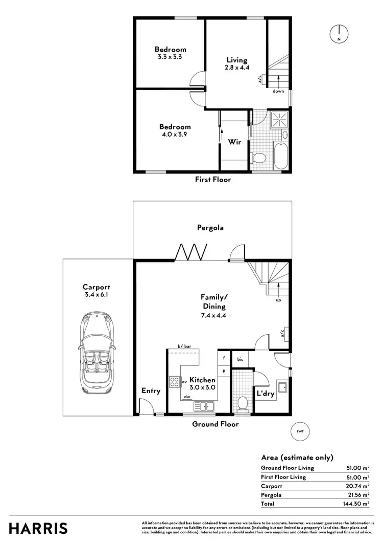 Floorplan of Homely unit listing, 5/5-7 Rosella Street, Payneham SA 5070
