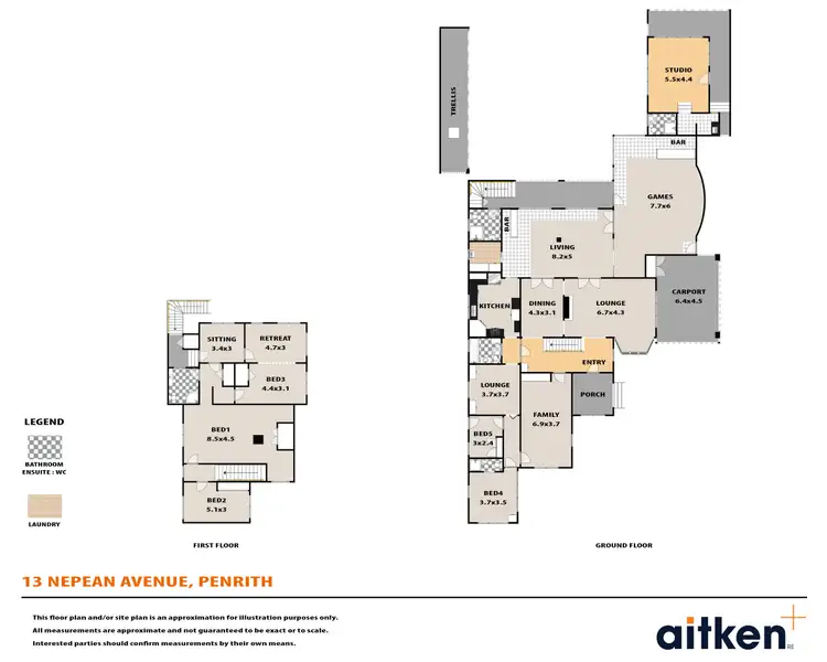 Floorplan of Homely house listing, 13 Nepean Avenue, Penrith NSW 2750
