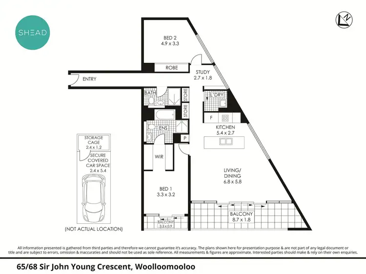 Floorplan of Homely apartment listing, 65/68 Sir John Young Crescent, Woolloomooloo NSW 2011
