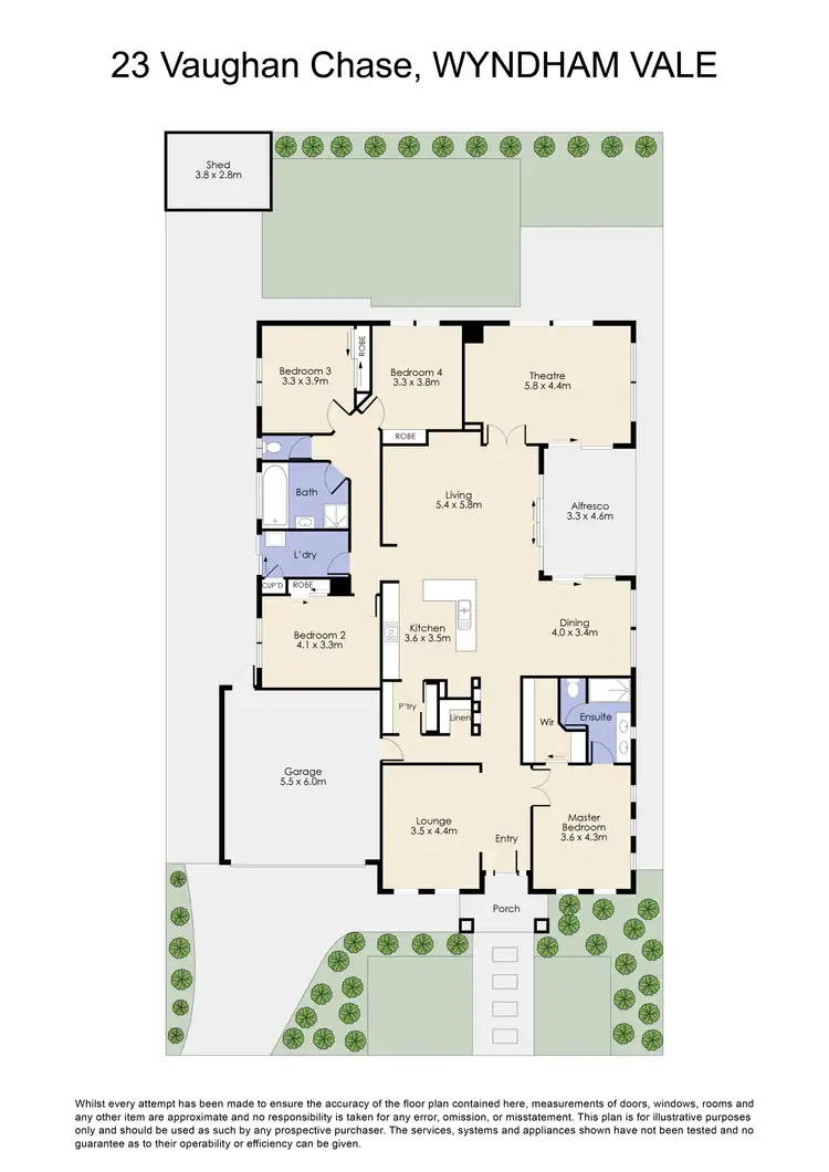 Floorplan of Homely house listing, 23 Vaughan Chase, Wyndham Vale VIC 3024