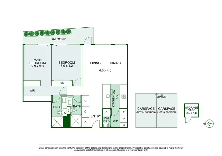Floorplan of Homely apartment listing, 302/959 High Street, Armadale VIC 3143