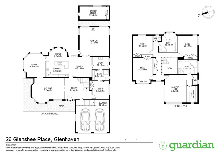 Floorplan of Homely house listing, 26 Glenshee Place, Glenhaven NSW 2156