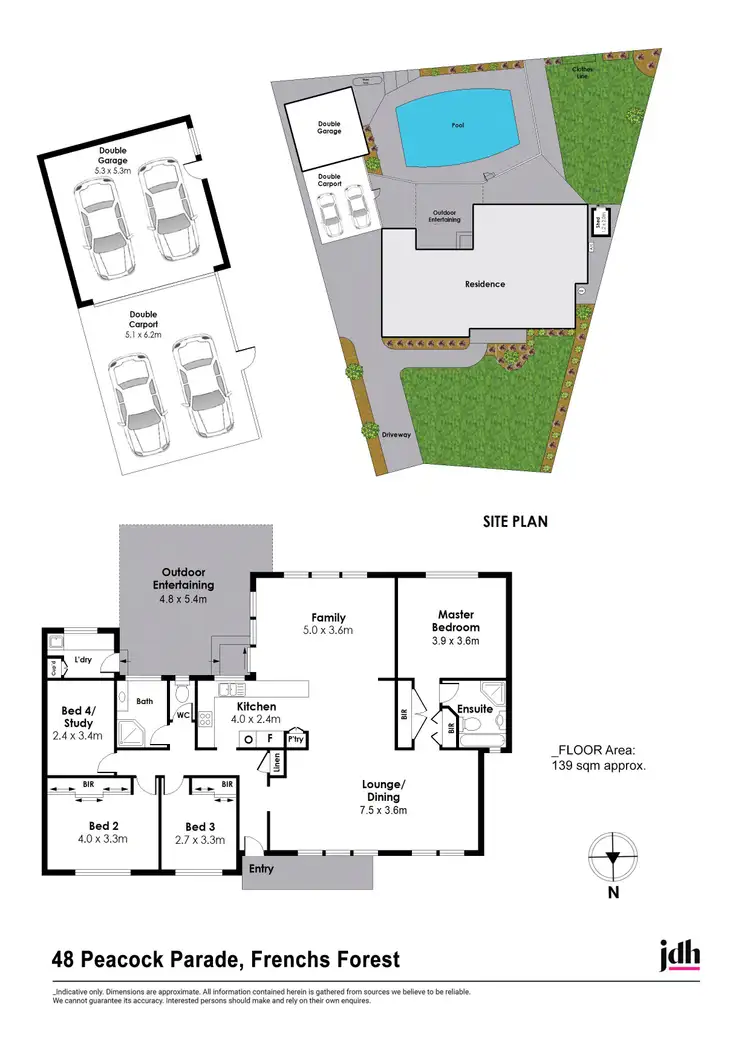 Floorplan of Homely house listing, 48 Peacock Parade, Frenchs Forest NSW 2086