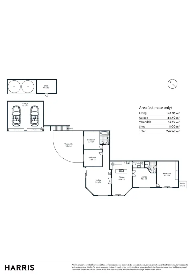 Floorplan of Homely house listing, 56 Gurr Road South, Bradbury SA 5153