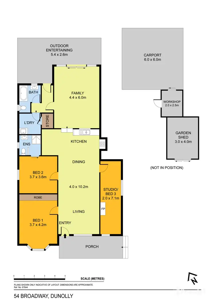 Floorplan of Homely rural property listing, 54 Broadway, Dunolly VIC 3472